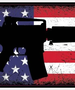 Bare Arms Gear American Flag AR Sticker Stickers