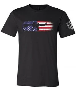 Bare Arms Gear AR-15 Flag T-Shirt