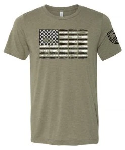 Bare Arms Gear BA Trading Mens Apparel Ammo Flag T-Shirt