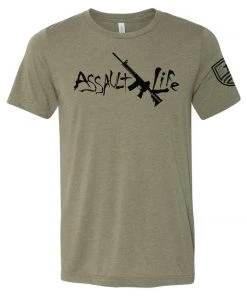Bare Arms Gear Assault Life T-Shirt BA Trading Mens Apparel