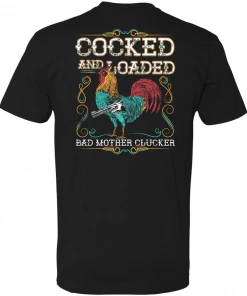 Bare Arms Gear BA Trading Mens Apparel Bad Mother Clucker T-Shirt
