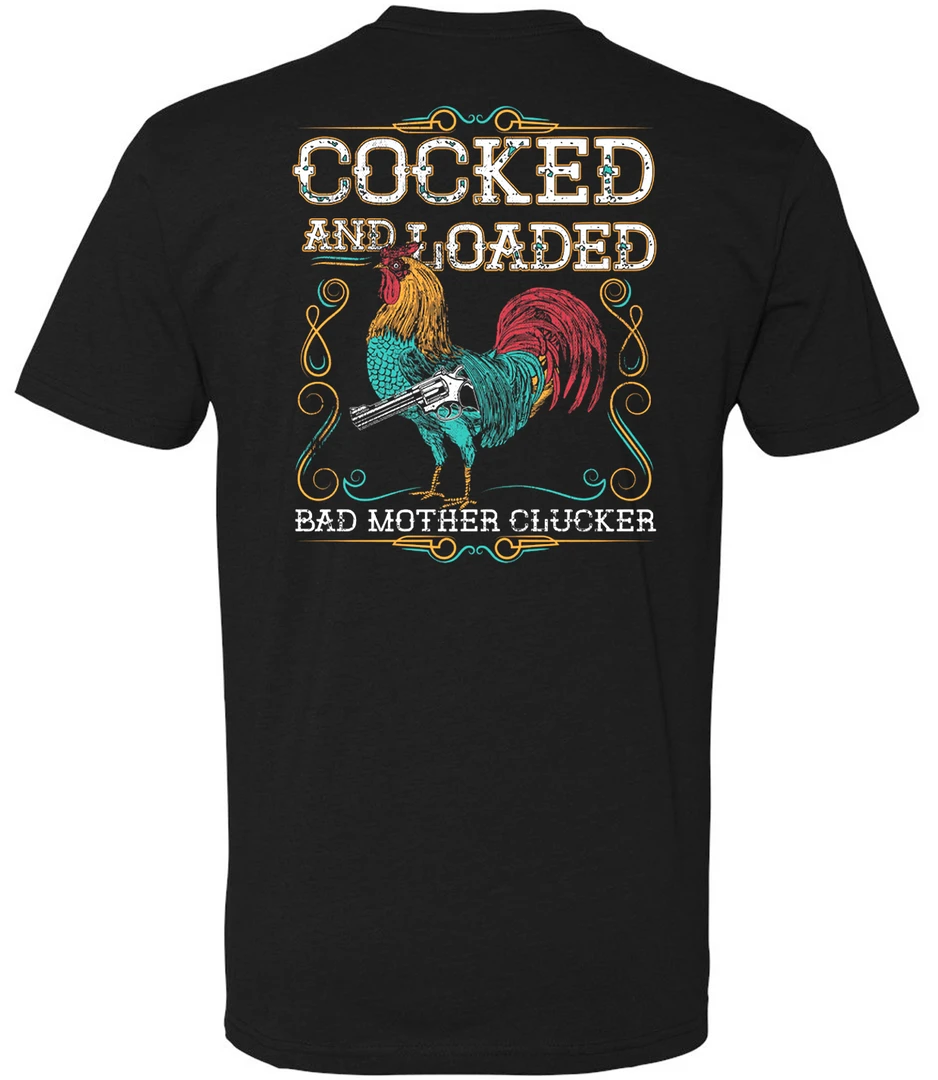 Bare Arms Gear BA Trading Mens Apparel Bad Mother Clucker T-Shirt 3 Bare Arms Gear BA Trading Mens Apparel Bad Mother Clucker T-Shirt