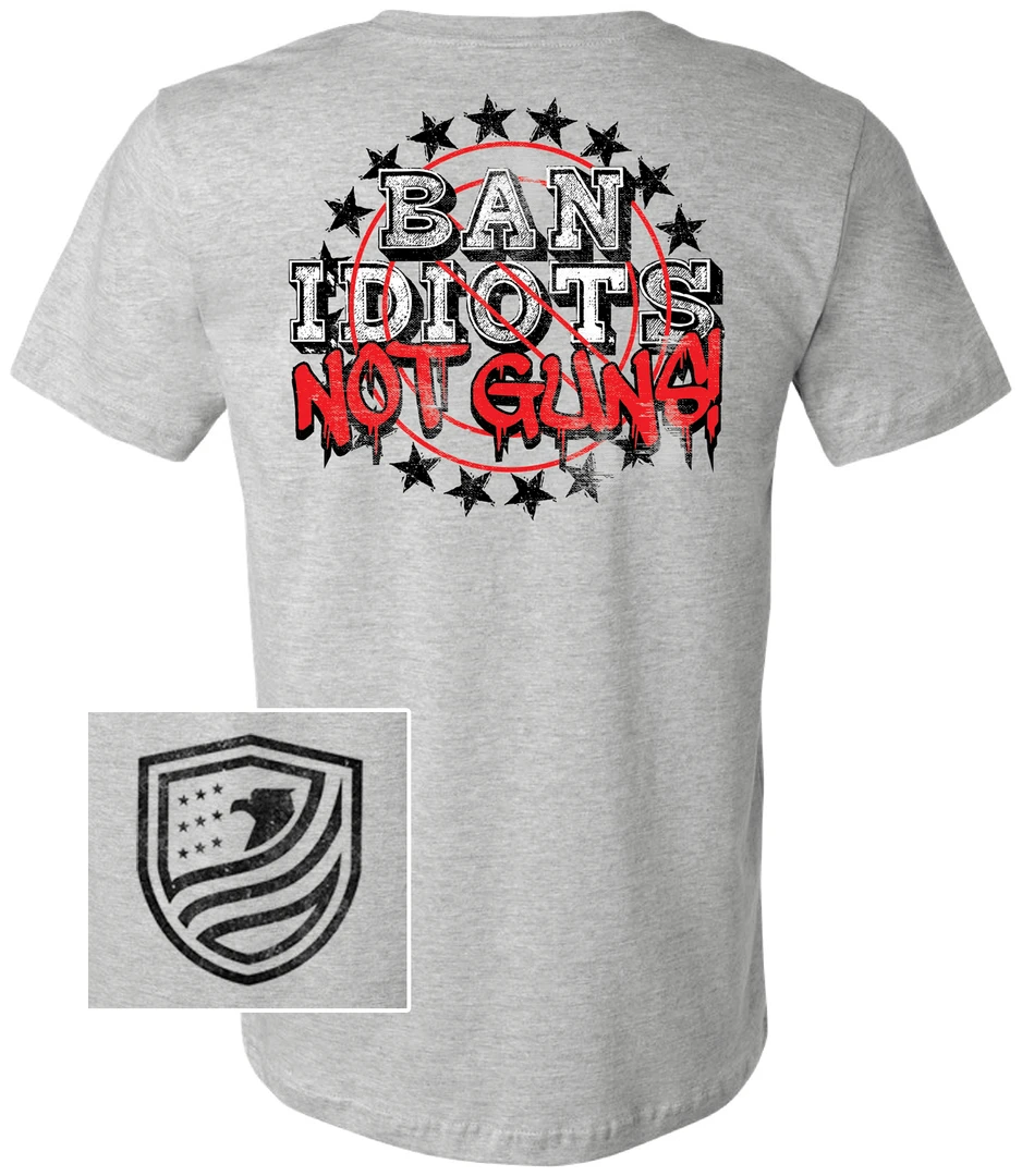 Bare Arms Gear Ban Idiots Not Guns BA Trading Mens Apparel 3 Bare Arms Gear Ban Idiots Not Guns BA Trading Mens Apparel