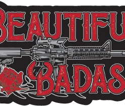 Bare Arms Gear Stickers Beautiful Badass