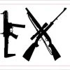 Bare Arms Gear Stickers Coexist Sticker