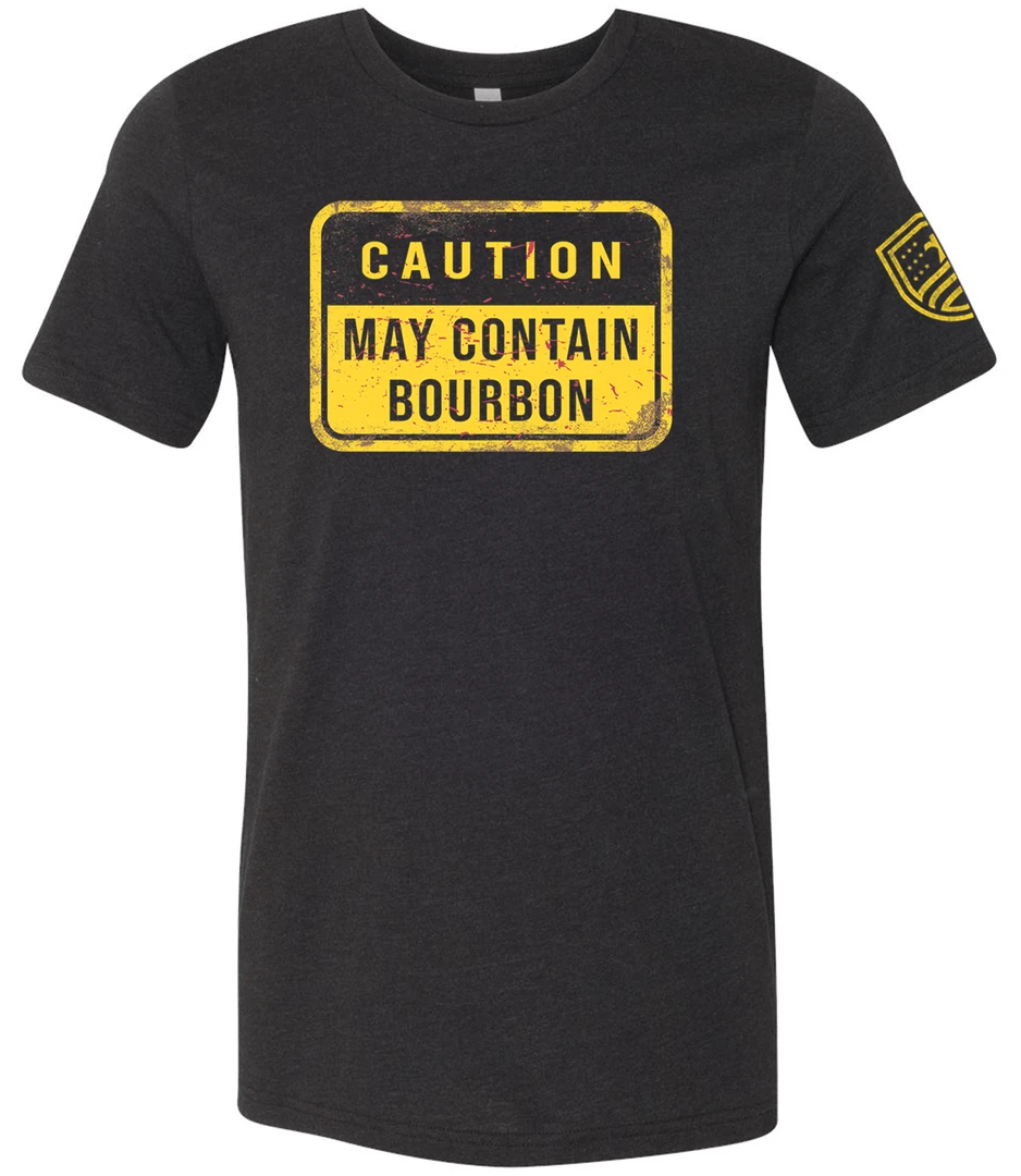 Bare Arms Gear Caution May Contain Bourbon BA Trading Mens Apparel 3 Bare Arms Gear Caution May Contain Bourbon BA Trading Mens Apparel
