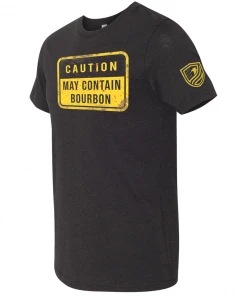 Bare Arms Gear Caution May Contain Bourbon BA Trading Mens Apparel
