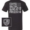 Bare Arms Gear Coffee, Bacon, Guns & Freedom BA Trading Mens Apparel