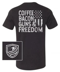 Bare Arms Gear Coffee, Bacon, Guns & Freedom BA Trading Mens Apparel
