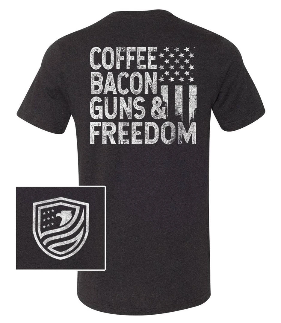Bare Arms Gear Coffee, Bacon, Guns & Freedom BA Trading Mens Apparel 3 Bare Arms Gear Coffee, Bacon, Guns & Freedom BA Trading Mens Apparel