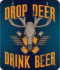 Bare Arms Gear Stickers Drop Deer Drink Beer