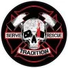 Bare Arms Gear Fire Rescue Skull Sticker Stickers