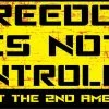 Bare Arms Gear Stickers Freedom Is Not Controlled