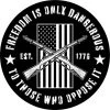 Bare Arms Gear Stickers Freedom Is Only Dangerous