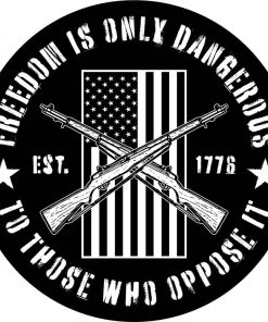 Bare Arms Gear Stickers Freedom Is Only Dangerous
