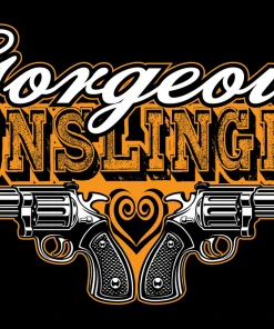 Bare Arms Gear Stickers Gorgeous Gunslinger Sticker