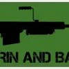 Bare Arms Gear Grin And Barrett Sticker