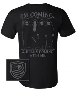 Bare Arms Gear Hell's Coming With Me BA Trading Mens Apparel