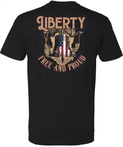 Bare Arms Gear BA Trading Mens Apparel Liberty Free Proud T-Shirt