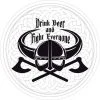 Bare Arms Gear Drink Beer Fight Everyone Sticker