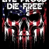 Bare Arms Gear Stickers Live Proud Die Free Sticker