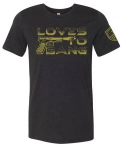 Bare Arms Gear BA Trading Mens Apparel Loves To Bang T-Shirt