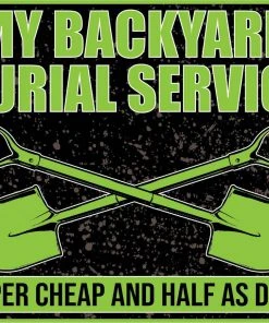Bare Arms Gear Stickers Backyard Burial Service