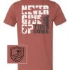 Bare Arms Gear Never Give Up The Guns