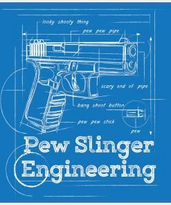 Bare Arms Gear Stickers Pew Slinger Engineering