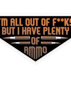 Bare Arms Gear Stickers I'm All Out Of Fucks Sticker