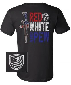 Bare Arms Gear Red White & Pew BA Trading Mens Apparel