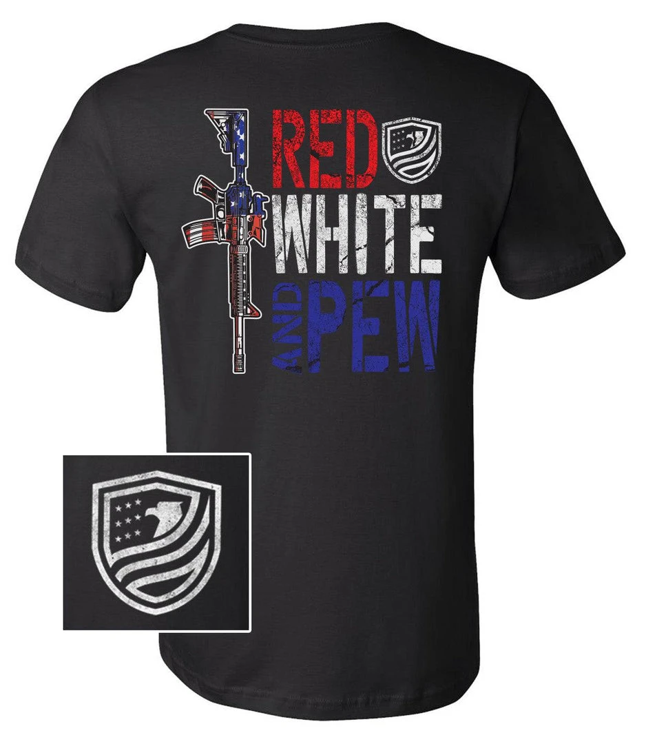 Bare Arms Gear Red White & Pew BA Trading Mens Apparel 3 Bare Arms Gear Red White & Pew BA Trading Mens Apparel