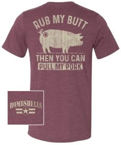 Bare Arms Gear Rub My Butt To Pull The Pork BA Trading Mens Apparel