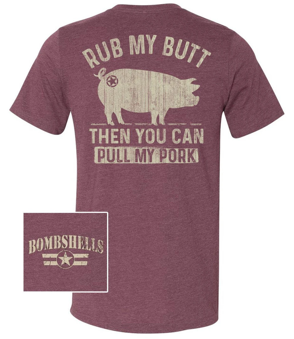 Bare Arms Gear Rub My Butt To Pull The Pork BA Trading Mens Apparel 3 Bare Arms Gear Rub My Butt To Pull The Pork BA Trading Mens Apparel