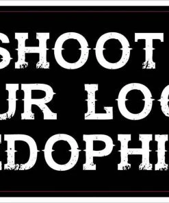 Bare Arms Gear Stickers Shoot Pedophiles Sticker