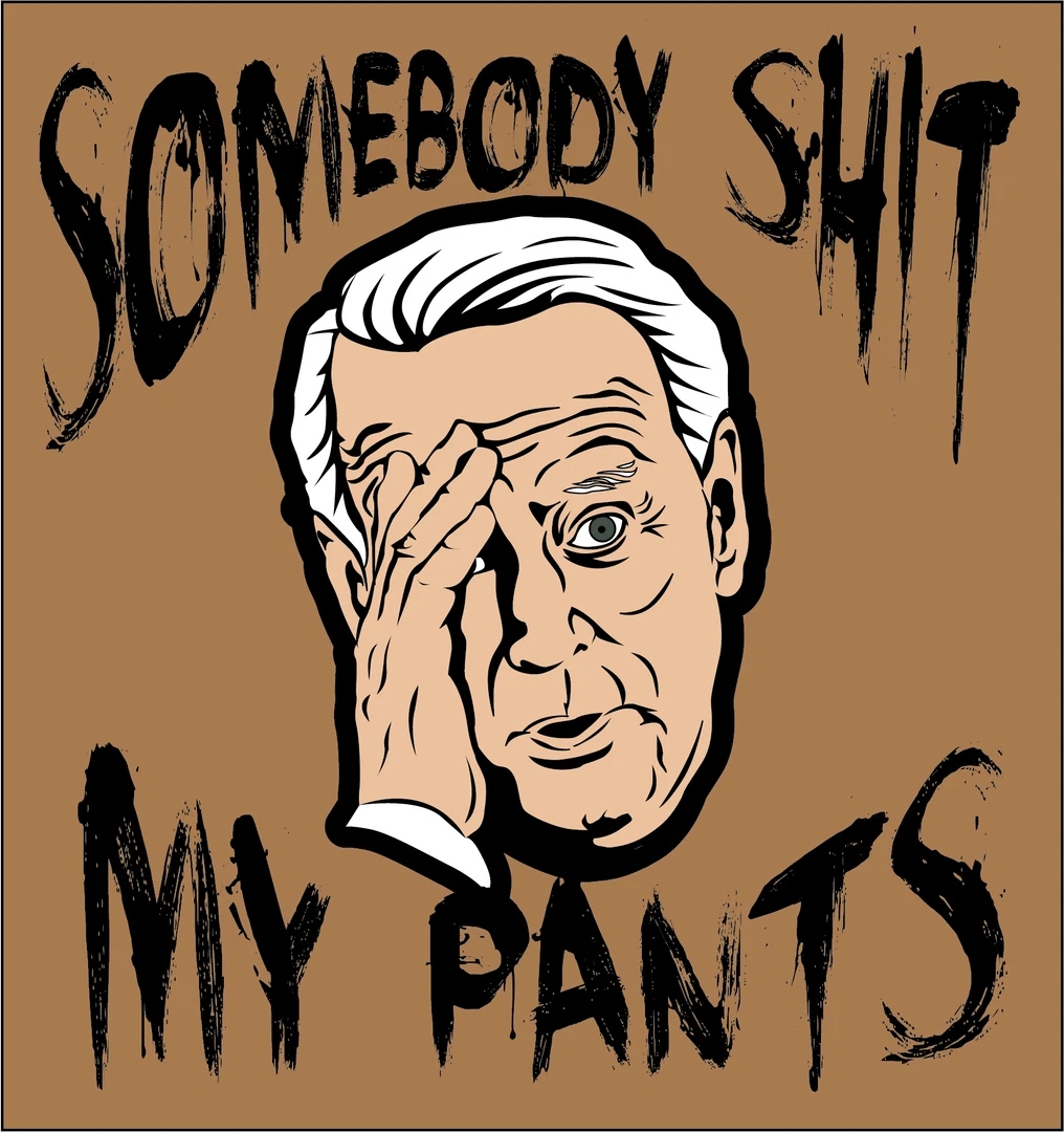 Bare Arms Gear Stickers Somebody Sh*t My Pants Sticker