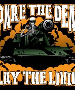 Bare Arms Gear Spare The Dead Sticker