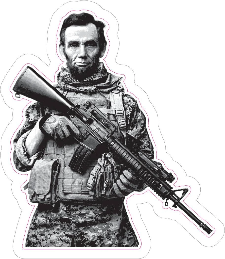 Bare Arms Gear Stickers Tactical Abe Sticker 2 Bare Arms Gear Stickers Tactical Abe Sticker