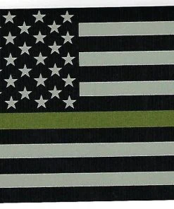 Bare Arms Gear Thin Green Line Decal Stickers