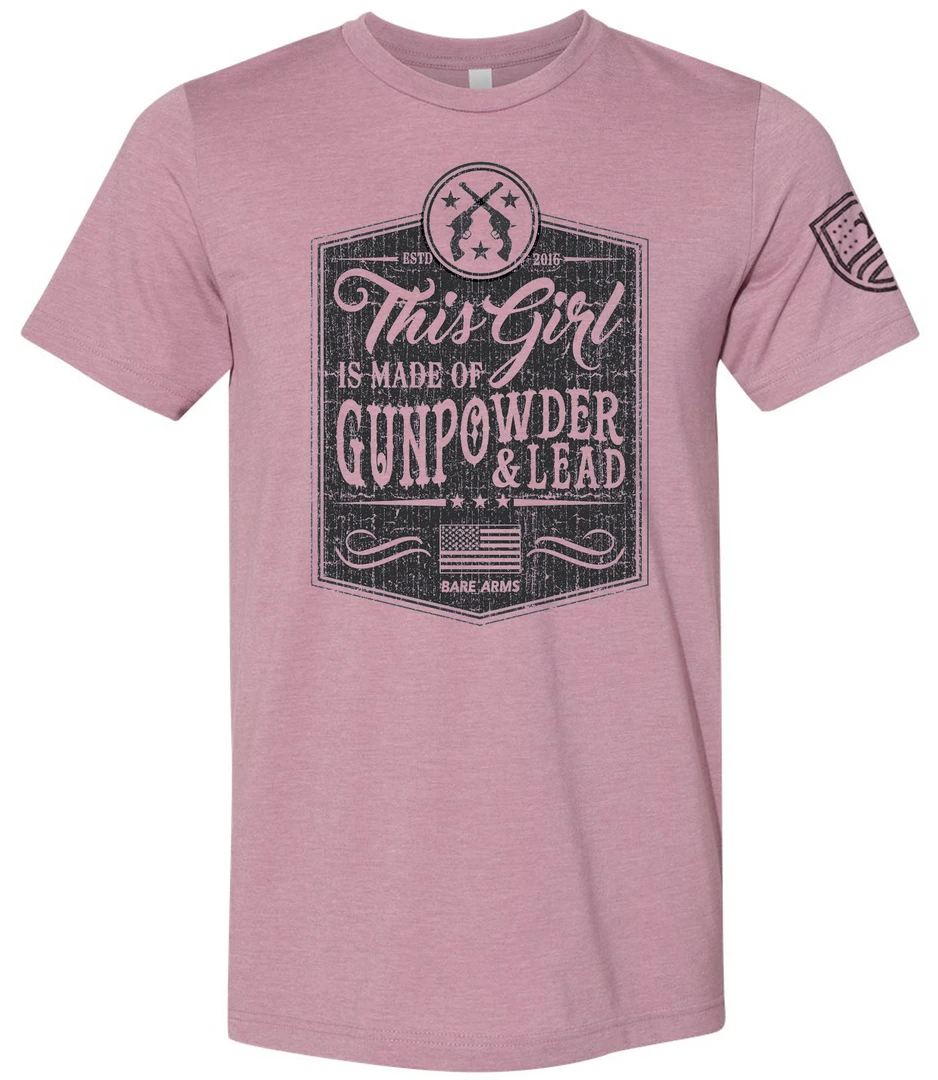 Bare Arms Gear This Girl Is Made Of Gunpowder BA Trading Mens Apparel 3 Bare Arms Gear This Girl Is Made Of Gunpowder BA Trading Mens Apparel