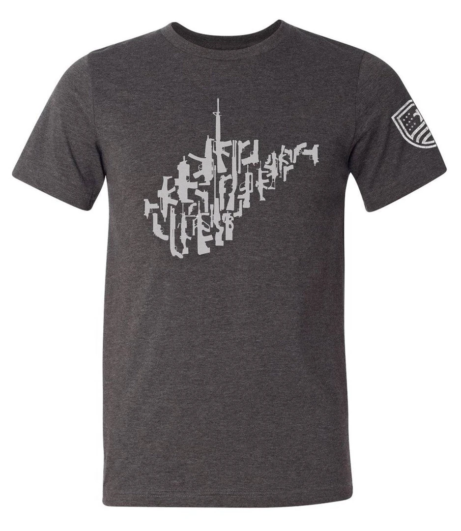 Bare Arms Gear BA Trading Mens Apparel WV Gun State T-Shirt 3 Bare Arms Gear BA Trading Mens Apparel WV Gun State T-Shirt