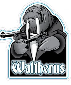 Bare Arms Gear Stickers Waltherus Sticker
