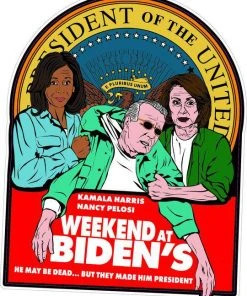 Bare Arms Gear Stickers Weekend At Biden's Sticker
