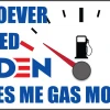Bare Arms Gear Whoever Voted Biden Owes Me Gas Money Sticker