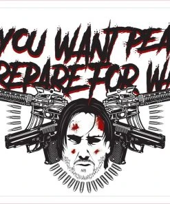 Bare Arms Gear Stickers John Wick Prepare For War