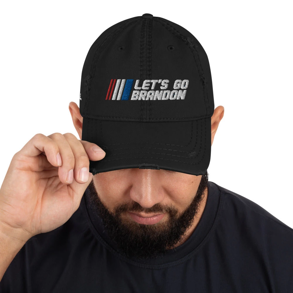 Bare Arms Gear Let's Go Brandon - Distressed Hat Hats 3 Bare Arms Gear Let's Go Brandon - Distressed Hat Hats