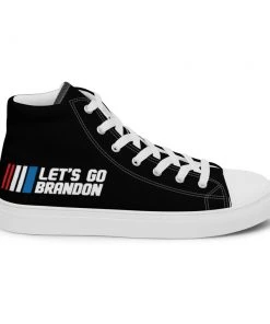 Bare Arms Gear Let's Go Brandon - Men’s High Top Canvas Shoes