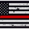 Bare Arms Gear Thin Red Line Decal