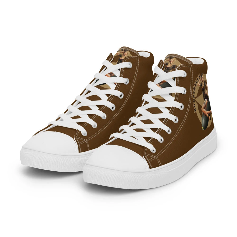 Bare Arms Gear Bombshells - Women’s High Top Canvas Shoes 5 Bare Arms Gear Bombshells - Women’s High Top Canvas Shoes