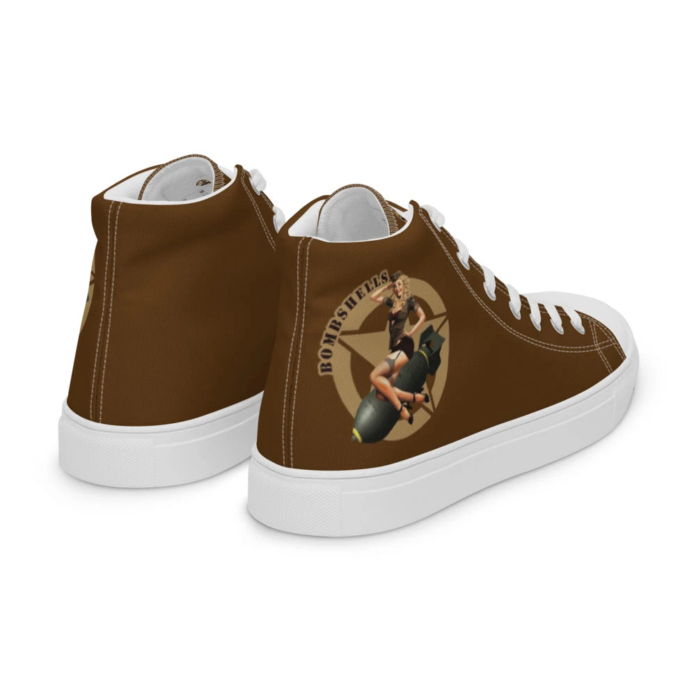 Bare Arms Gear Bombshells - Women’s High Top Canvas Shoes 7 Bare Arms Gear Bombshells - Women’s High Top Canvas Shoes